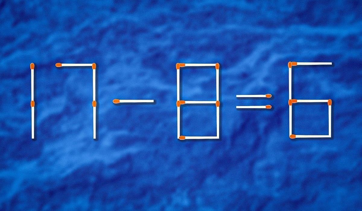 Vilken tändsticka måste dras för att likheten ska bli korrekt: ett utmanande pussel